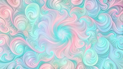 Wall Mural - Abstract swirling pattern in blue and pink hues