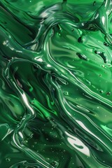 Aufkleber - A detailed view of a green liquid surface with subtle movement and ripples
