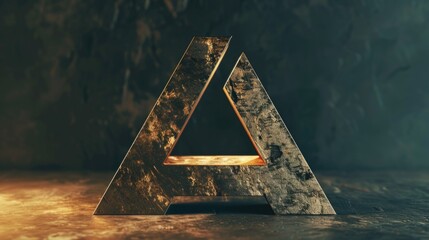 Poster - Close-up shot of a metal object sitting on a table, possibly for inspection or repair