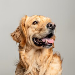 Wall Mural - Close-up portrait of a golden retriever