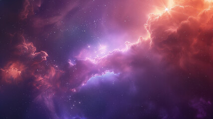 Wall Mural - Colorful space galaxy cloud nebula Stary night cosmos.generative.ai