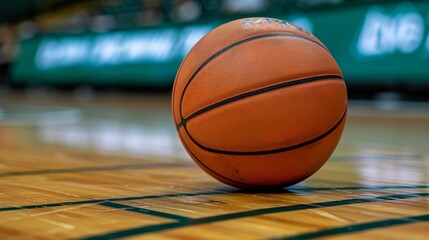 Canvas Print - Generate an image of a basketball player sinking a three-point shot during a basketball game.