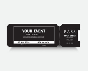 Wall Mural - event ticket