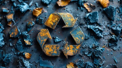 Fototapete - Illustrate the concept of circular economy, where products are designed