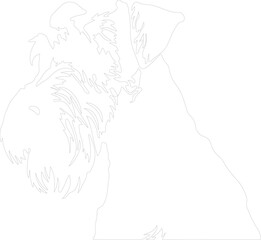  Airedale Terrier outline
