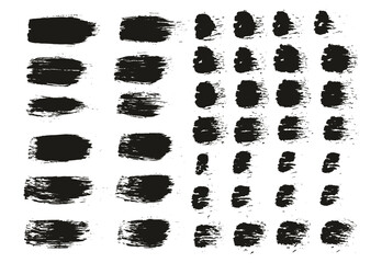 Poster - Hand Drawn Round Brush Regular Straight Lines Mix Artist Brush High Detail Abstract Vector Background Mix Set 