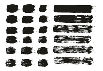 Poster - Hand Drawn Round Brush Regular Straight Lines Mix Artist Brush High Detail Abstract Vector Background Mix Set 