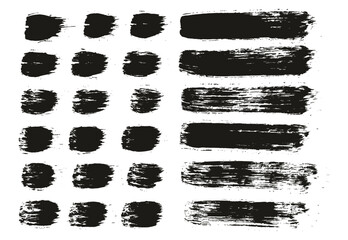 Poster - Hand Drawn Round Brush Regular Straight Lines Mix Artist Brush High Detail Abstract Vector Background Mix Set 