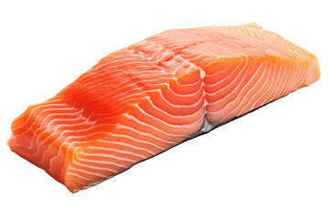 Wall Mural - A Delicate Slice of Fresh Salmon, Ready to Be Cooked