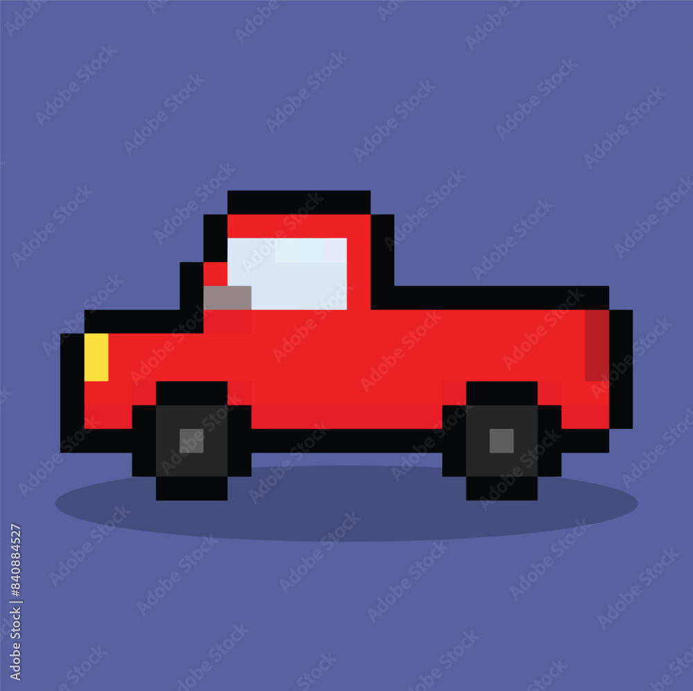 car in 8 bit pixel art Stock Vector | Adobe Stock