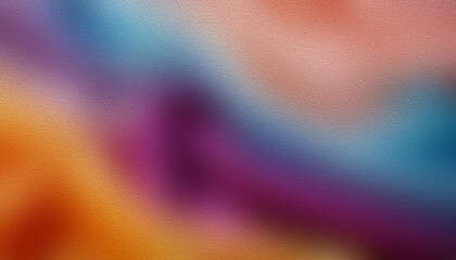 Wall Mural - Vibrant grainy texture background with a smooth color gradient