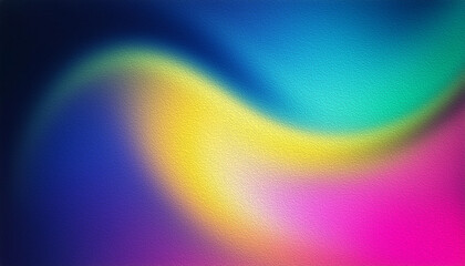 Poster - Abstract, grainy textured background with a vibrant color gradient