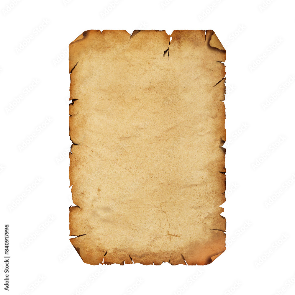 old torn and grunge poster paper sheet announcement sign hanged as ...