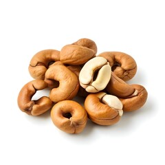 a pile of cashews with one that says  don't eat .