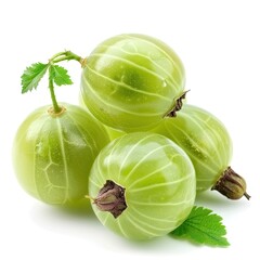 Wall Mural - Gooseberry isolated on white background  