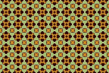 Wall Mural - Seamless Fabric Cloth Tile Fashion Visual Background Graphic Design Template Texture Digital Interior Wallpaper Geometric Textile Symmetric Art Pattern.