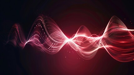 Poster - A sound wave represented as a mathematical equation, with the waveform itself visible as part of the equation.