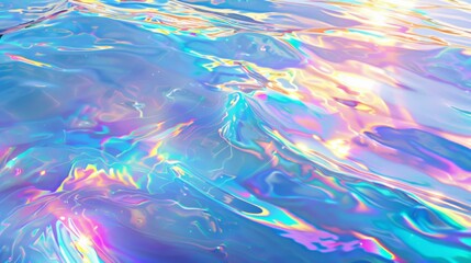 Gold liquid Texture: Holographic Ocean Scene Depicting Super Smooth Shiny Gold, graphic Design, banner design, brochure, pattern design, web, background template, wallpaper