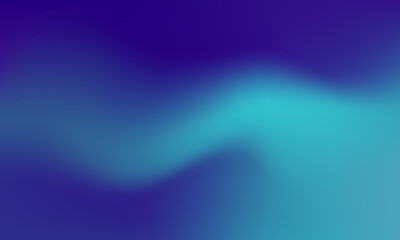 Poster - abstract gradient blue blurred wavy banner background