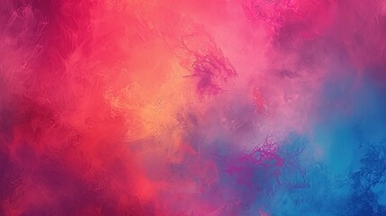 Poster - Vibrant abstract gradient background with shades of red, pink, and blue creating a colorful and dynamic artistic texture perfect for digital art.