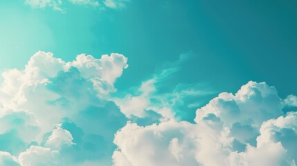 Wall Mural - Cloudy background with a sky of blue