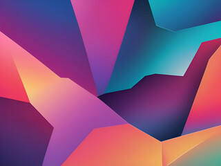 Wall Mural - Abstract Color gradient background of the abstract geometric shape