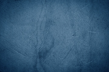 Wall Mural - Grunge decorative navy blue dark stucco wall background.