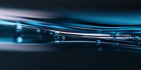 extreme macro photo of clean polished glass, edges with light from four different colors, depth of field, blurred, dark pink and dark green, blur background, natural colors, aspect ratio 2:1, banner