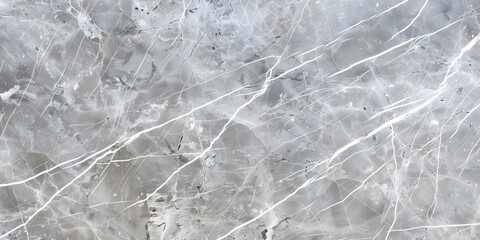 Canvas Print - Grey Marble Texture With White Veins