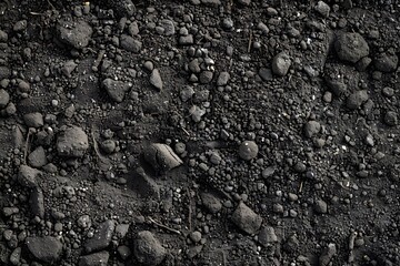 Sticker - Seamless Black Soil Texture - High Resolution