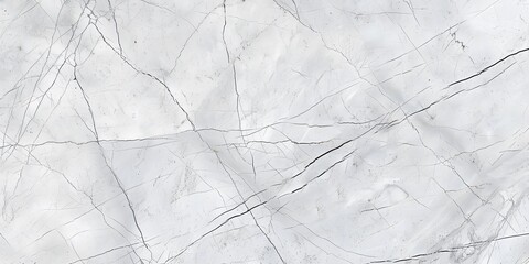 Poster - White Marble Texture with Veins and Cracks