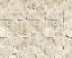 Canvas Print - Cream Travertine Tile Seamless Texture