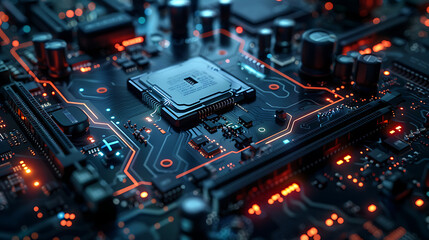 Future computer mainboard digital system net