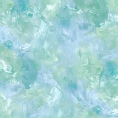 Sticker - Seamless Pastel Ice Texture - Blue Green Digital Art