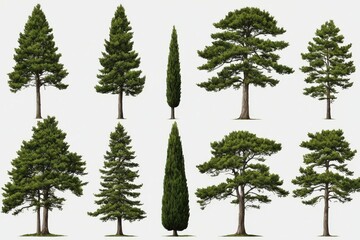 Sticker - set of trees