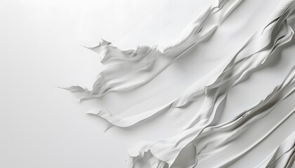 Wall Mural - Abstract White Brushstrokes Background