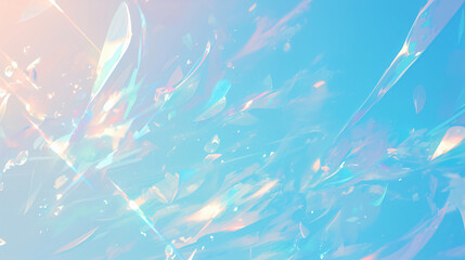 Poster - Blue and Pink Abstract Shapes for Background with copy space text for website