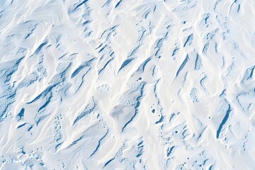 Poster - Aerial View of Snow Surface with Skid Marks