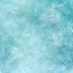 Canvas Print - Abstract Icy Texture with Blue and Green Tones