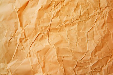 Canvas Print - High Resolution Crumpled Orange Paper Texture