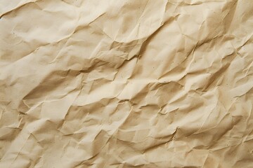 Poster - Beige Wrinkled Paper Texture Background