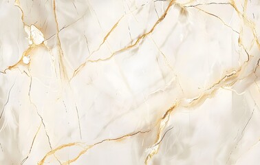 Beige Marble Texture with Golden Veins