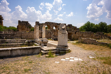 Wall Mural - The Aphrodite of Aphrodisias ( Afrodisias Stadium ) combined aspects of a local Anatolian, archaic fertility goddess with those of the Hellenic Aphrodite, goddess of love and beauty. Karacasu Aydin