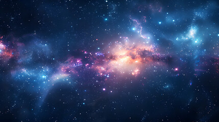 Wall Mural - Abstract space background. Star and galaxy in space