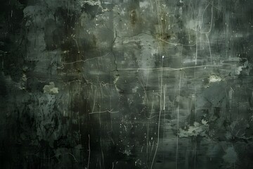 Poster - Dark Grey Grunge Wall Texture Background