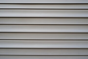 Canvas Print - Gray Vinyl Siding Texture Close Up