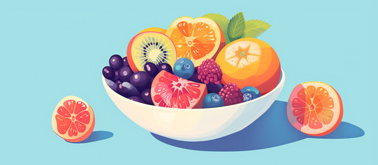 isometric healthy food nutrition concept
