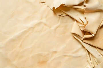 Sticker - Beige Leather Background Texture with Copy Space