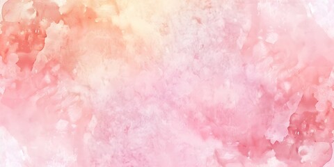 Poster - Abstract Watercolor Pink Peach Background