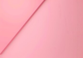 Wall Mural - Minimalist Pink Background with Diagonal Line